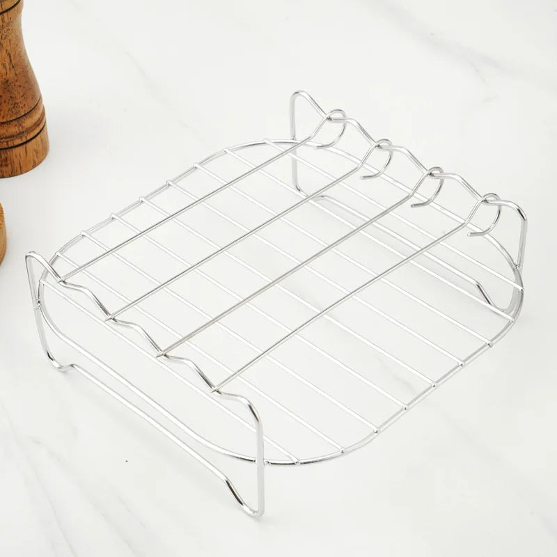 LoungeYard | Grillessa BBQ Set | Stainless Steel Skewers & Rack | For Grill, Air Fryer & Oven — product view 2