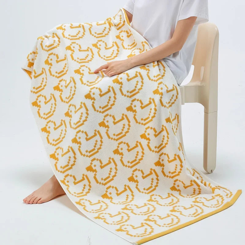 Reversible Animal Print Cotton Towel | LoungeYard — product view 5