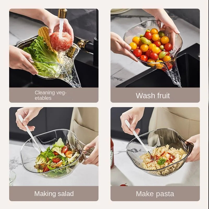 LoungeYard | Crystal Clear Multifunctional Kitchen Drain Basket — product view 4