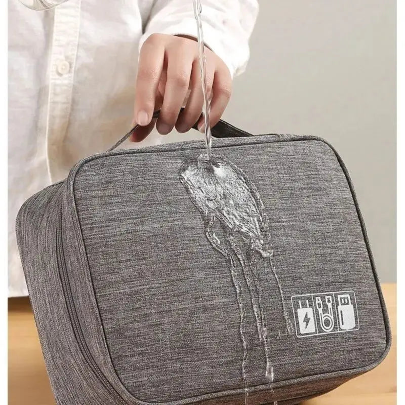 LoungeYard | ORGAZIP Tech Organizer | Large Cable Bag for Travel | Waterproof & Multifunctional | For Power Banks, Cables & Accessories — product view 4