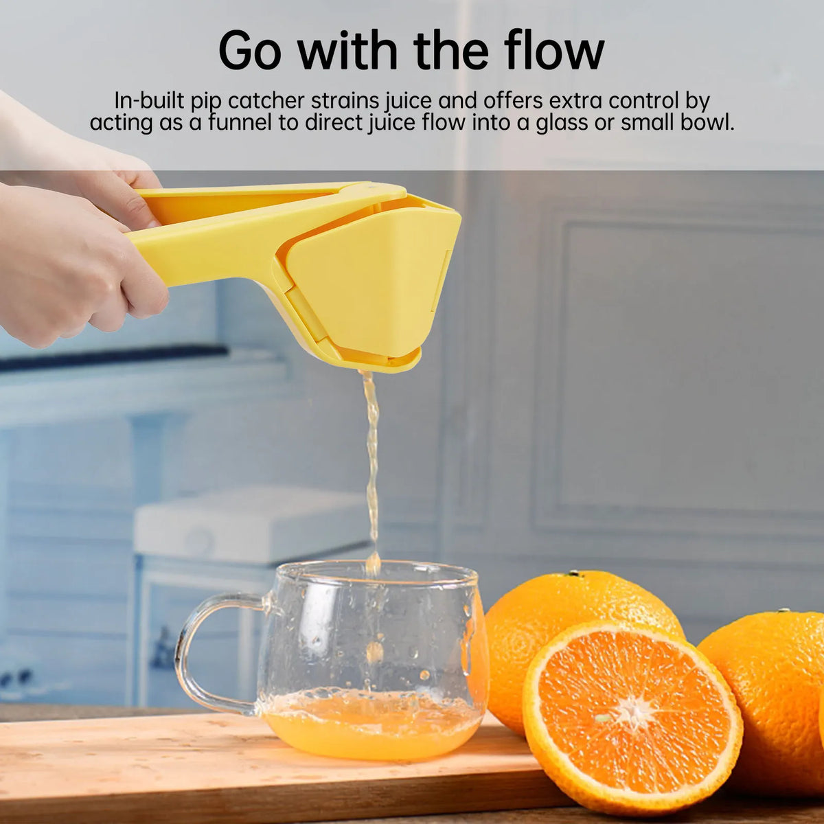 LoungeYard | Natural Hand Press Fruit Squeezer Tool — product view 6