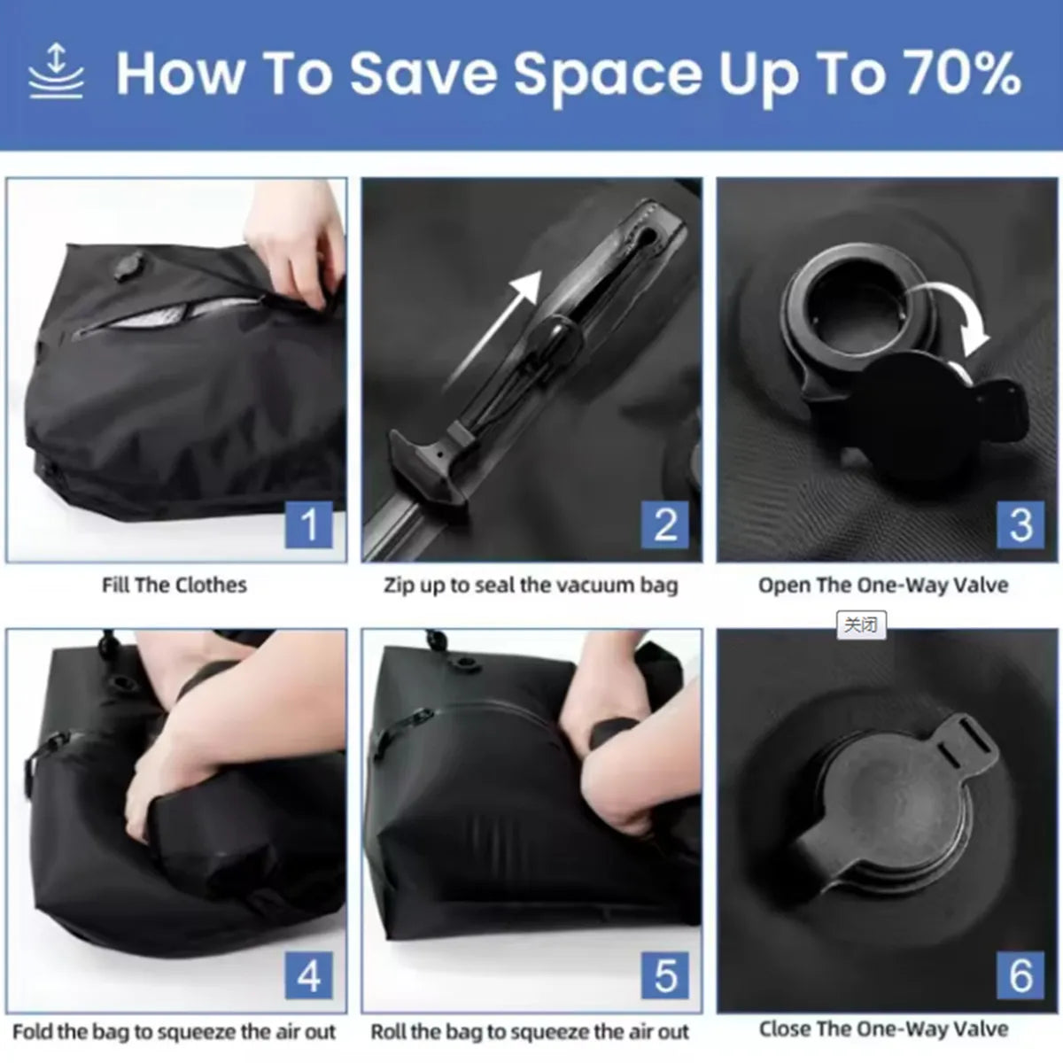 LoungeYard | Vacuum Compression Luggage Bag — product view 6