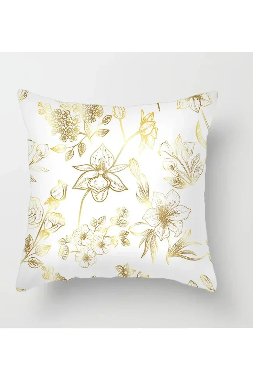Yellow Leaf Polyester Pillowcase | LoungeYard — product view 5