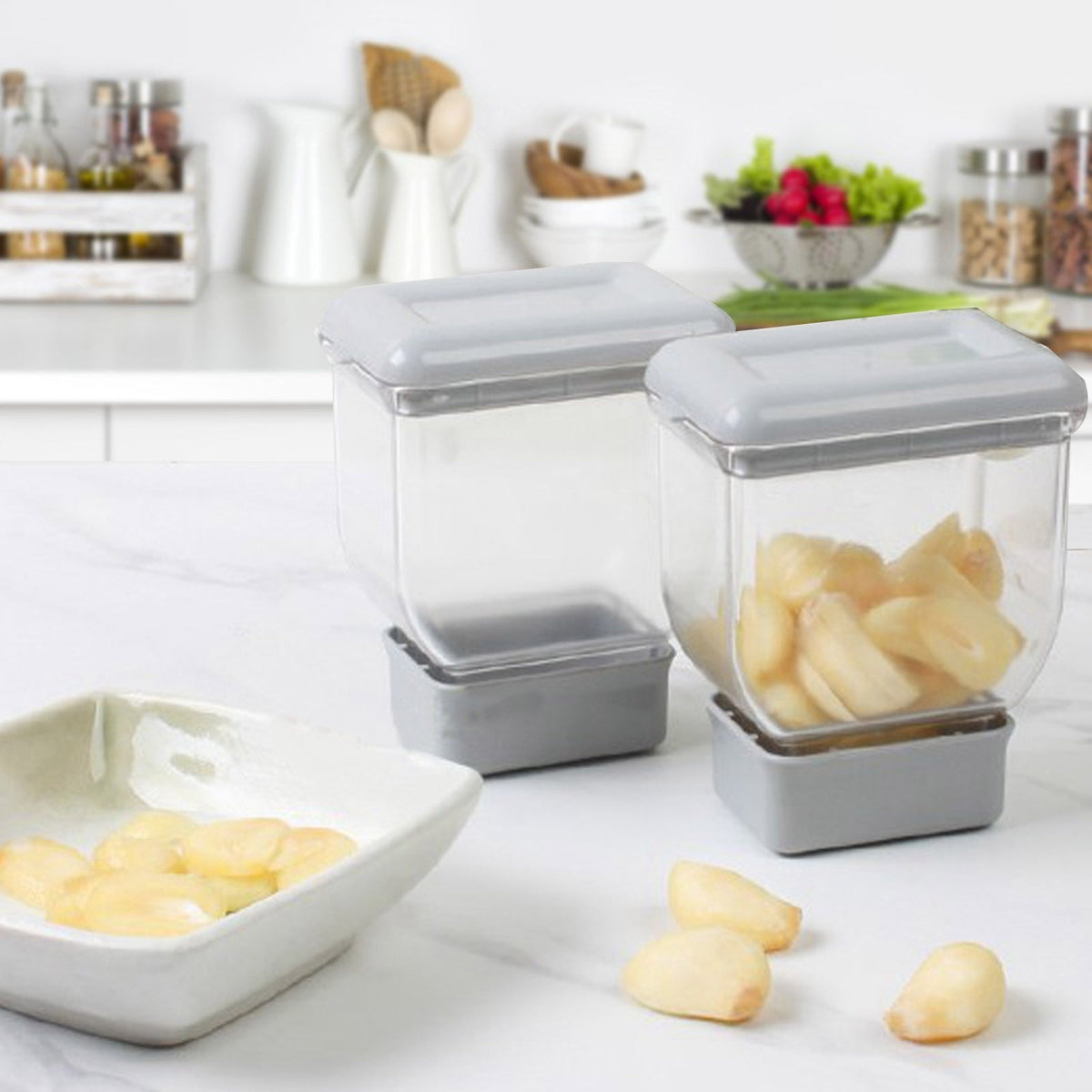 LoungeYard | Stainless Steel Manual Garlic Slicer — product view 2