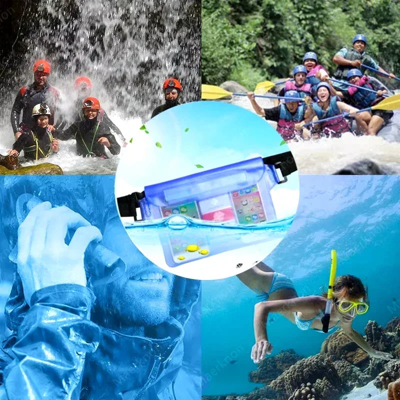 LoungeYard | Waterproof Hip Bag AquaSafeX | 3-fold Sealing | Transparent Dry Bag for Smartphone & Valuables | Adjustable Strap — product view 6