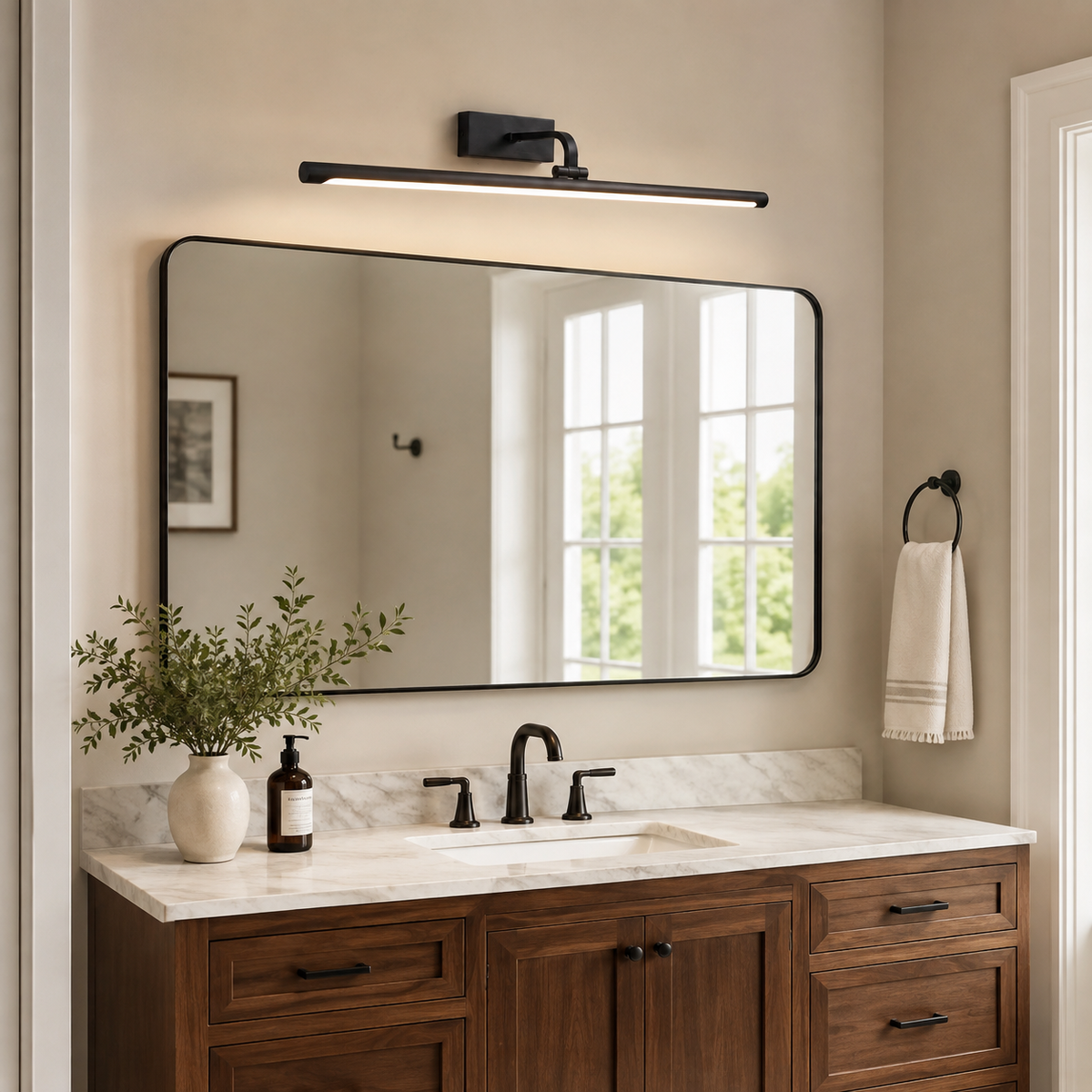 Sheffield Linear Brass Wall Sconce — product view 7