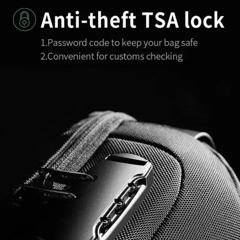 LoungeYard | Safety Backpack – Cut-resistant & with USB charging port — product view 5