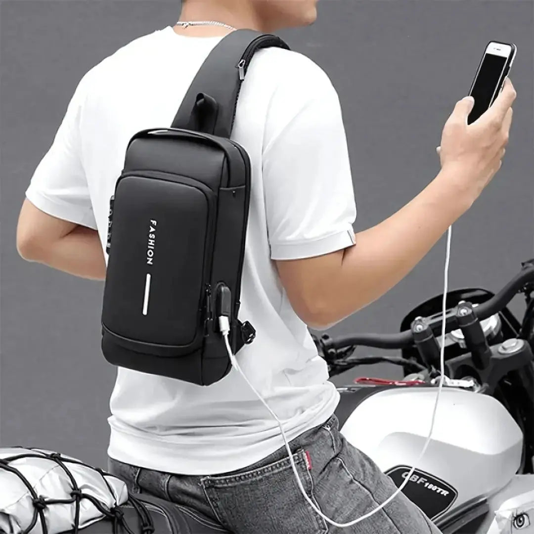 LoungeYard | Safety Backpack – Cut-resistant & with USB charging port — product view 1