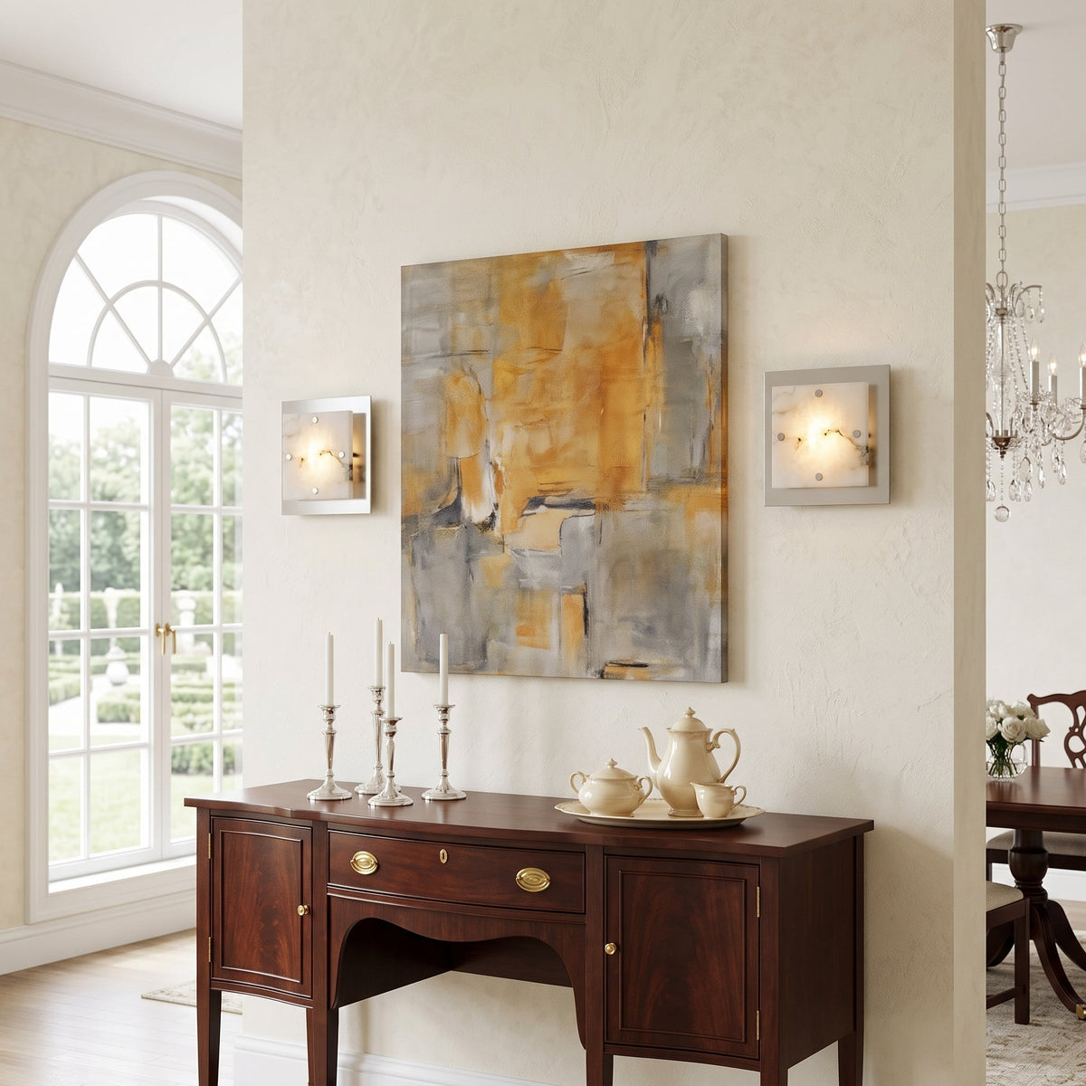 Sierre Alabaster Wall Sconce — product view 2