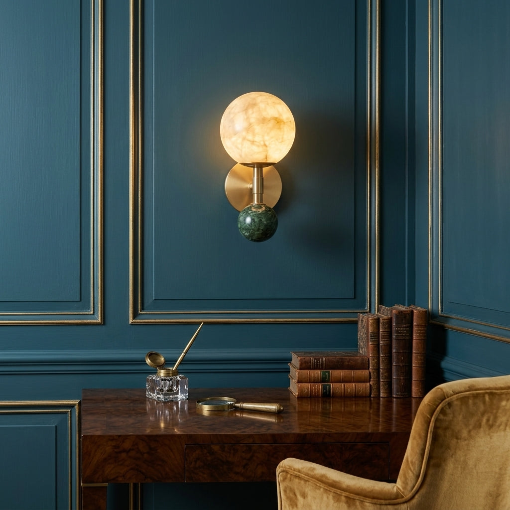 Modulus Alabaster Wall Sconce — product view 3