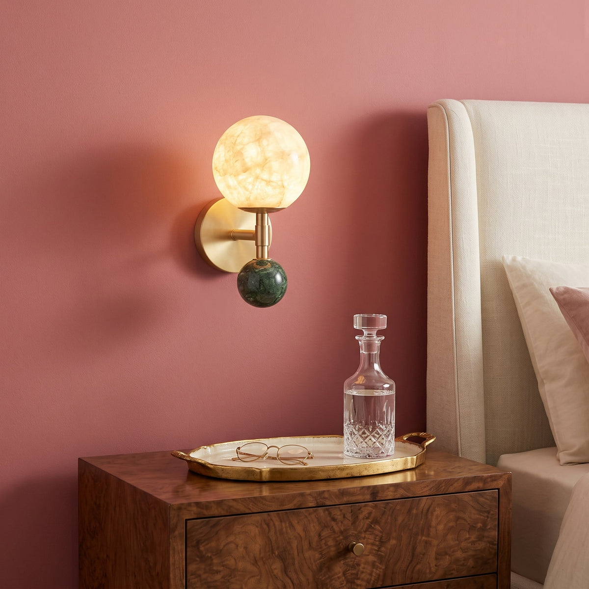Modulus Alabaster Wall Sconce — product view 4