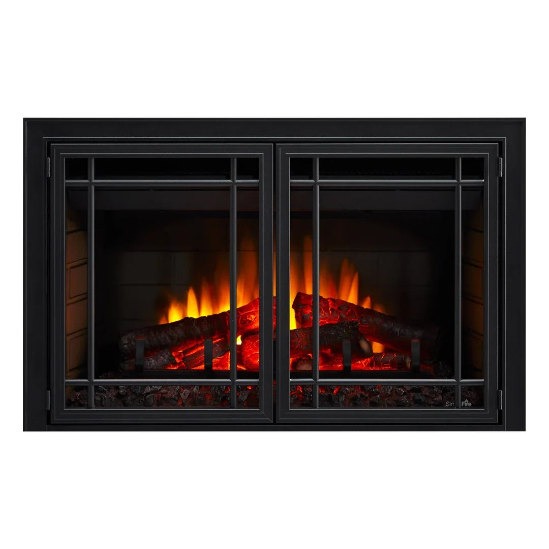Simplifire Mission Door Front for Traditional Electric Fireplace Insert — product view 2