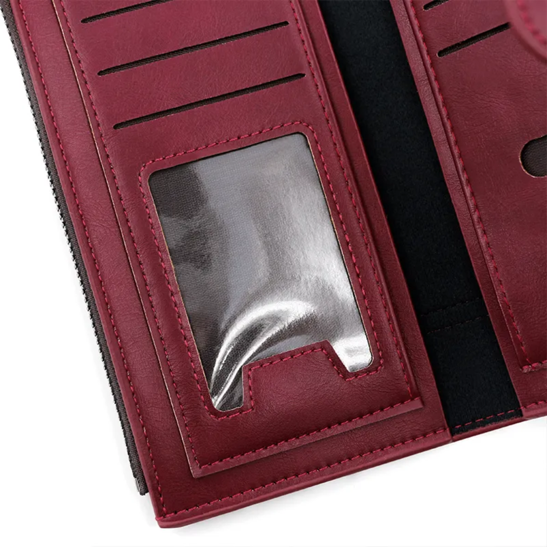 Long Leather Wallet for Ladies LoungeYard — product view 3