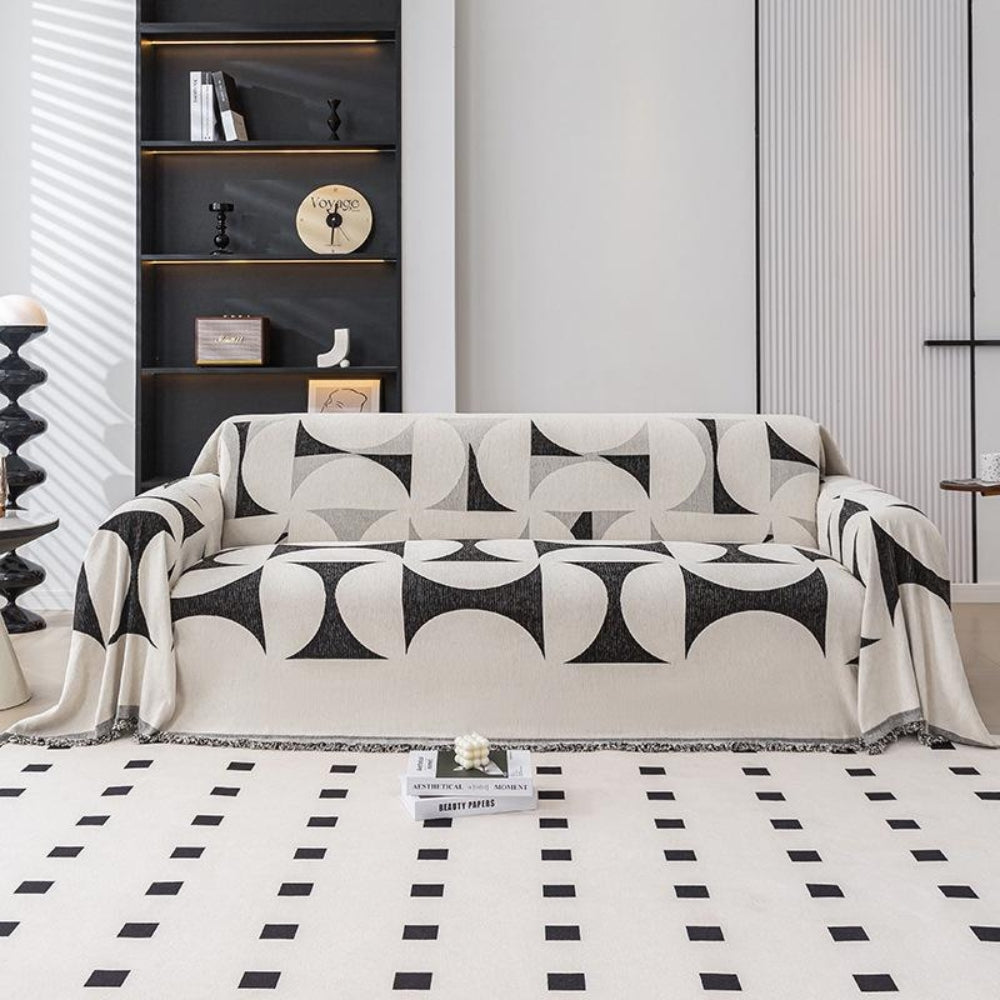 LoungeYard | Windmill Pattern Sofa Cover — product view 1