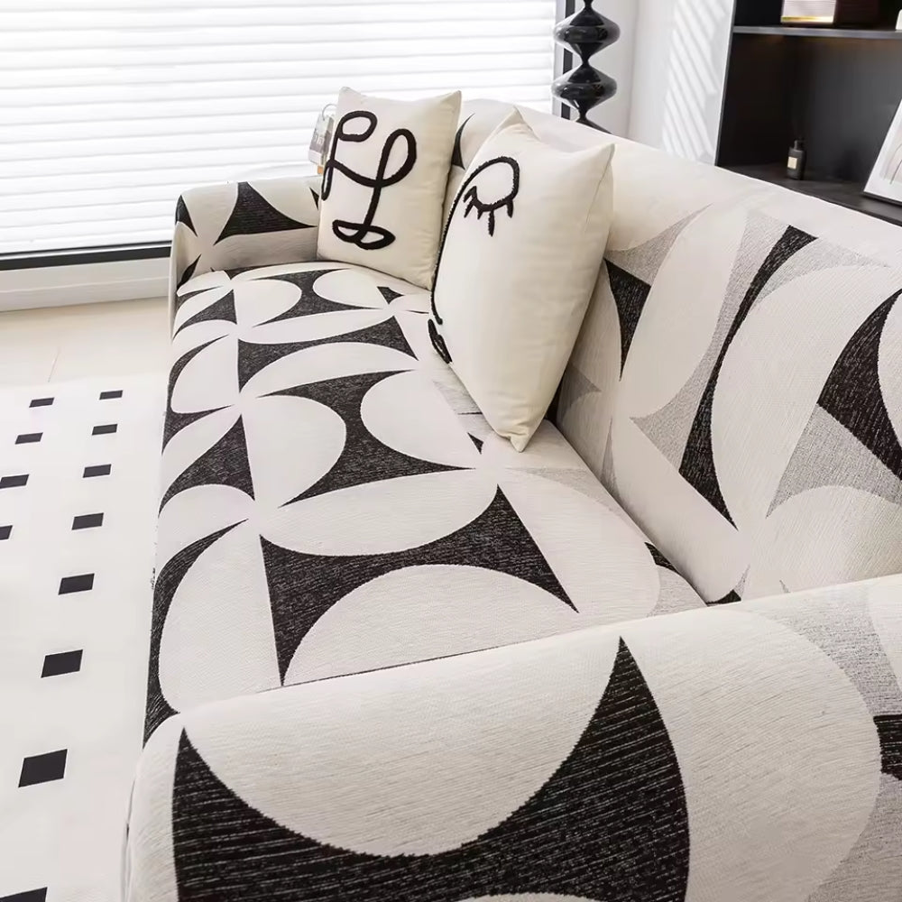 LoungeYard | Windmill Pattern Sofa Cover — product view 3