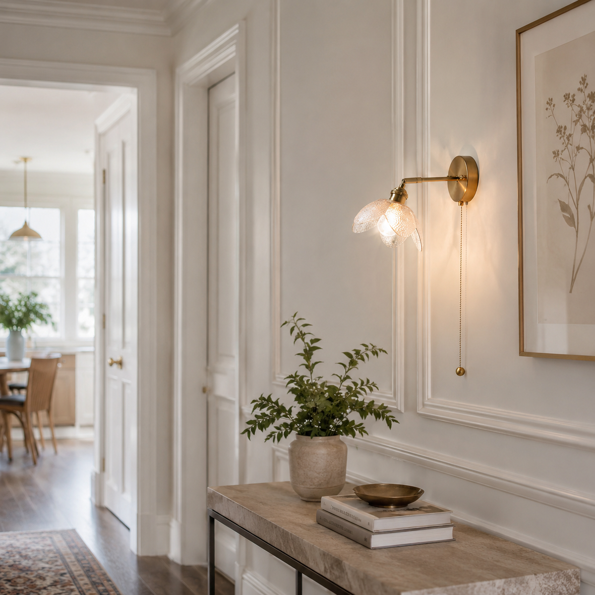  Solene Glass Wall Sconce — product view 3