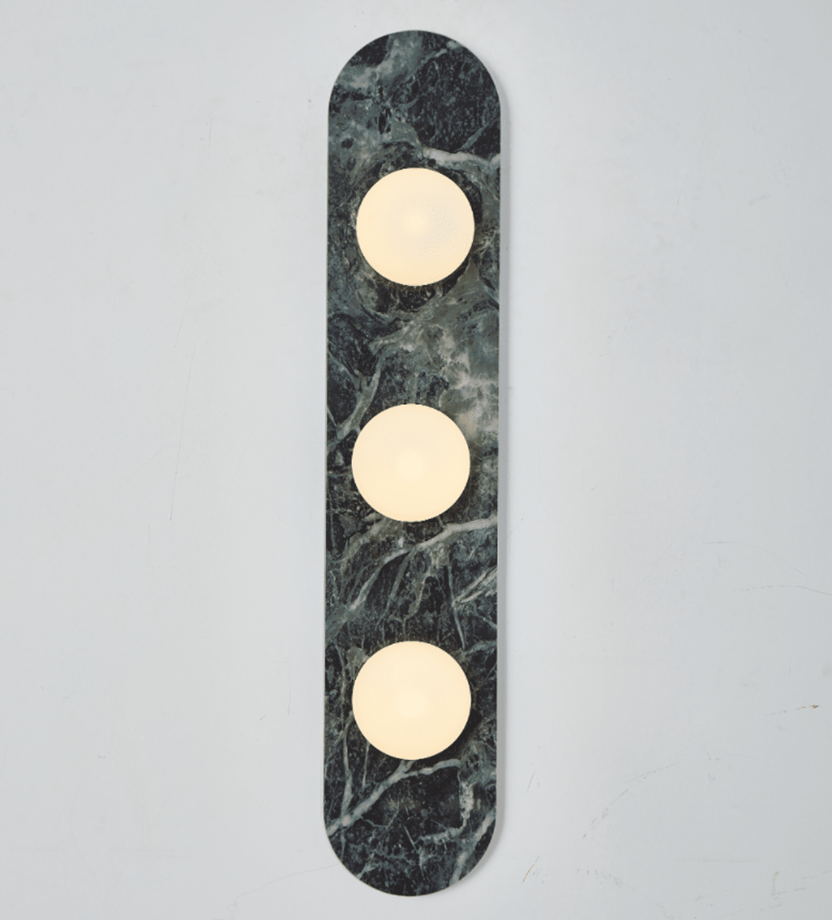 Solenne Stone Triple Globe Wall Sconce — product view 6