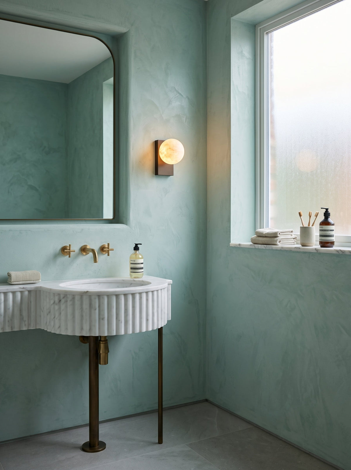 Solis Alabaster Wall Sconce — product view 5