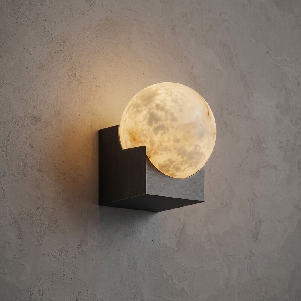 Solis Alabaster Wall Sconce — product view 2