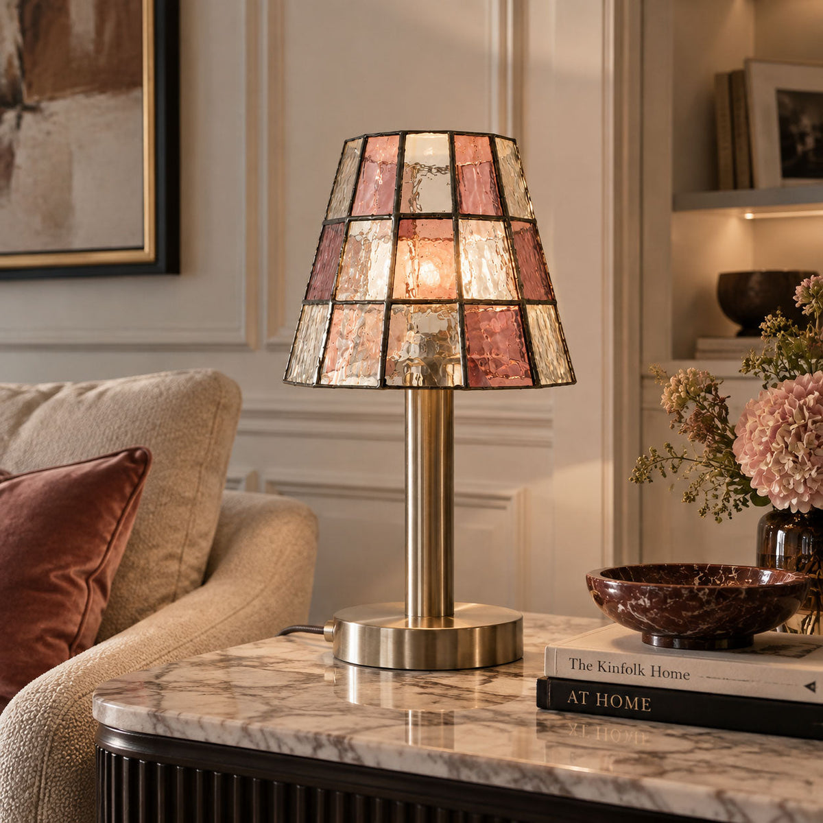 Solstice Faceted Glass Table Lamp — product view 7
