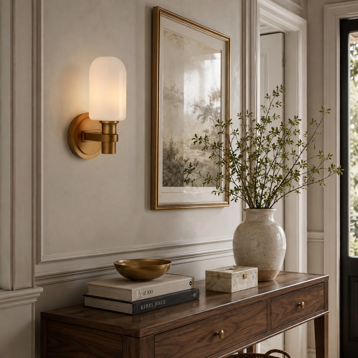 Solus Capsule Glass Wall Sconce — product view 3