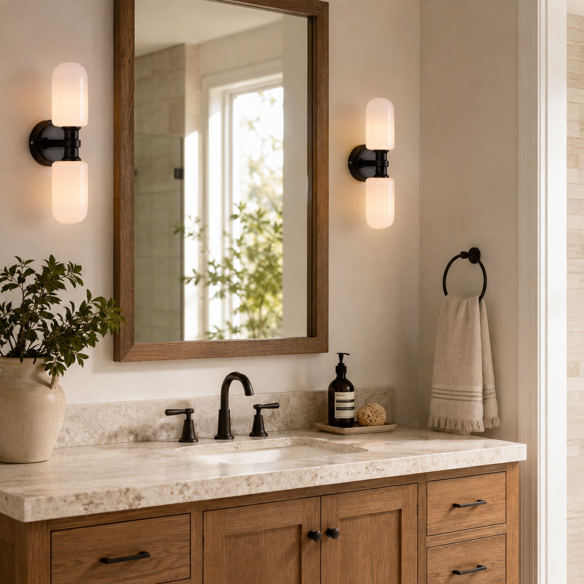 Solus Capsule Glass Wall Sconce — product view 6