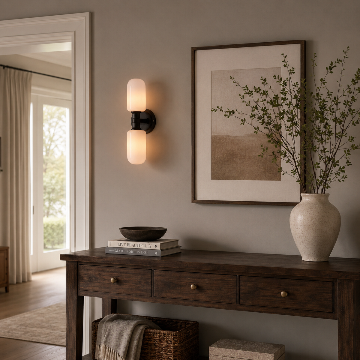 Solus Capsule Glass Wall Sconce — product view 4