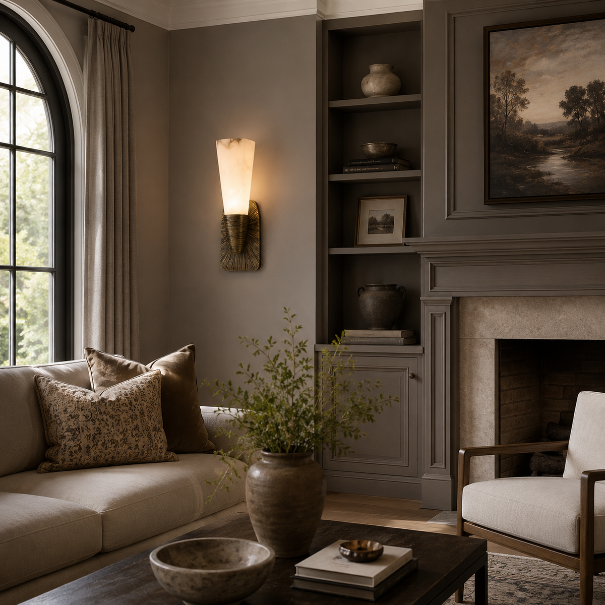 Soraya Alabaster Wall Sconce — product view 7
