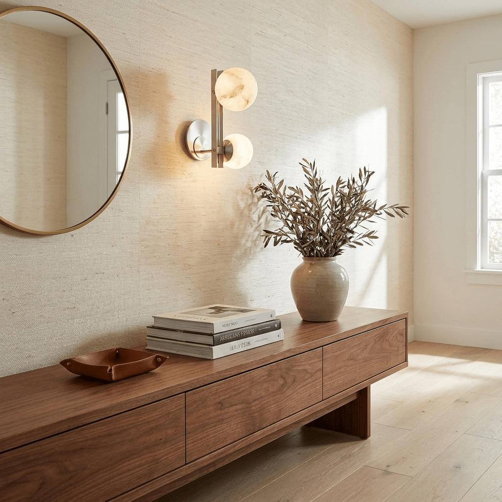 Spanish Alabaster Double Globe Wall Sconce — product view 5