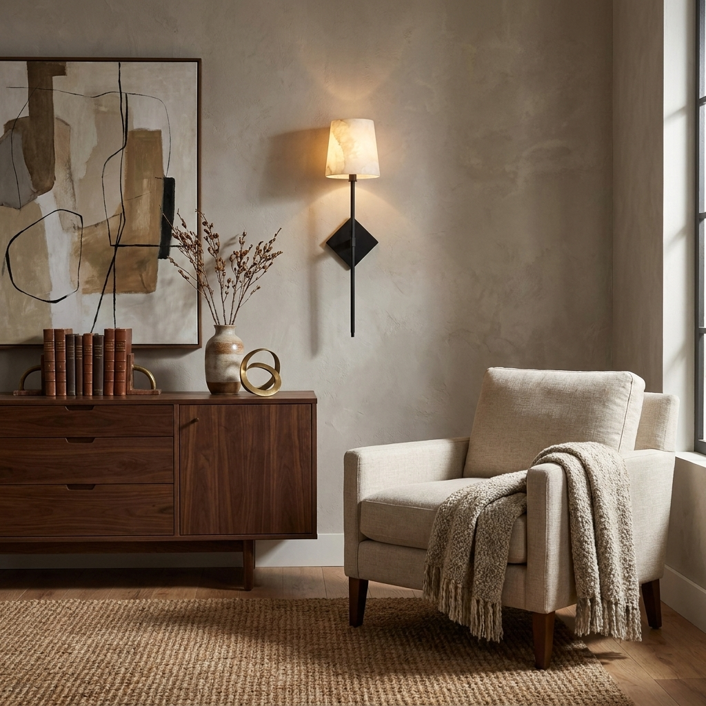 Spire Alabaster Wall Sconce — product view 7
