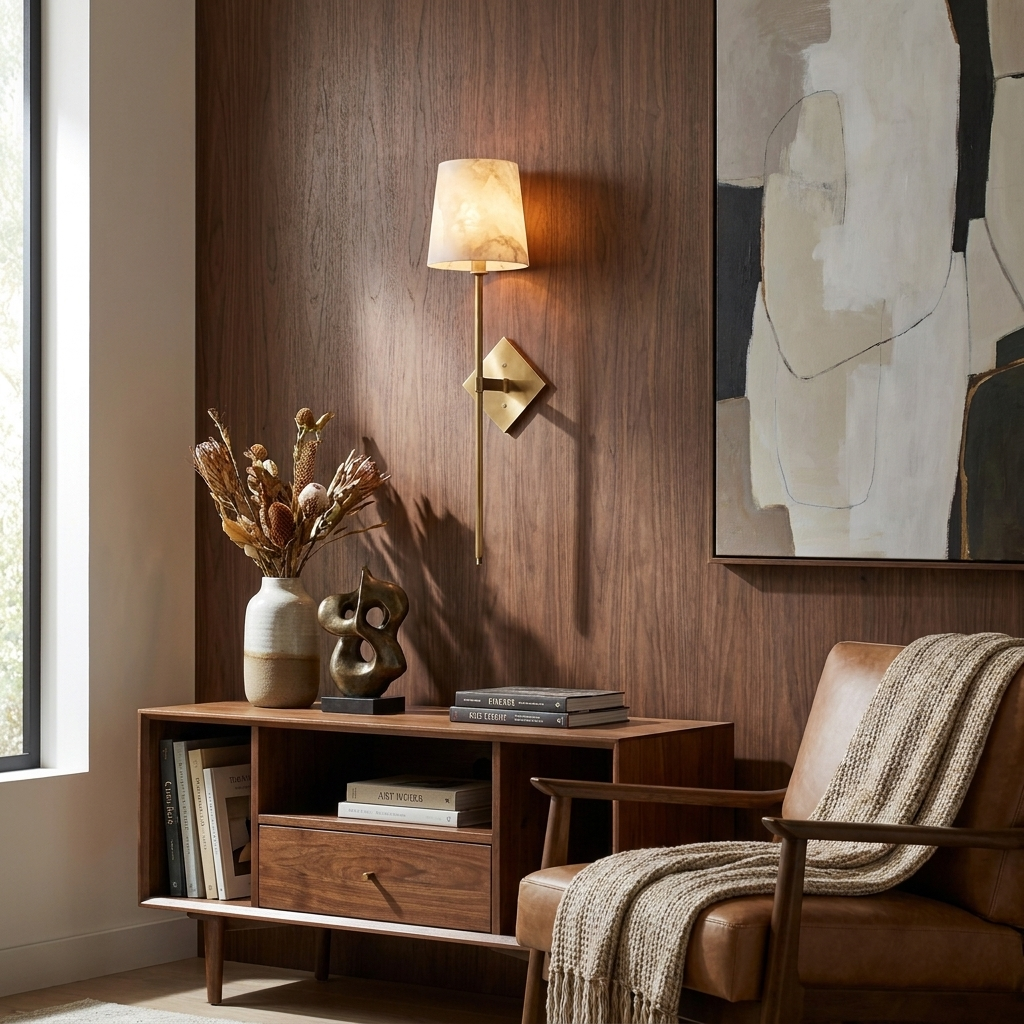 Spire Alabaster Wall Sconce — product view 3