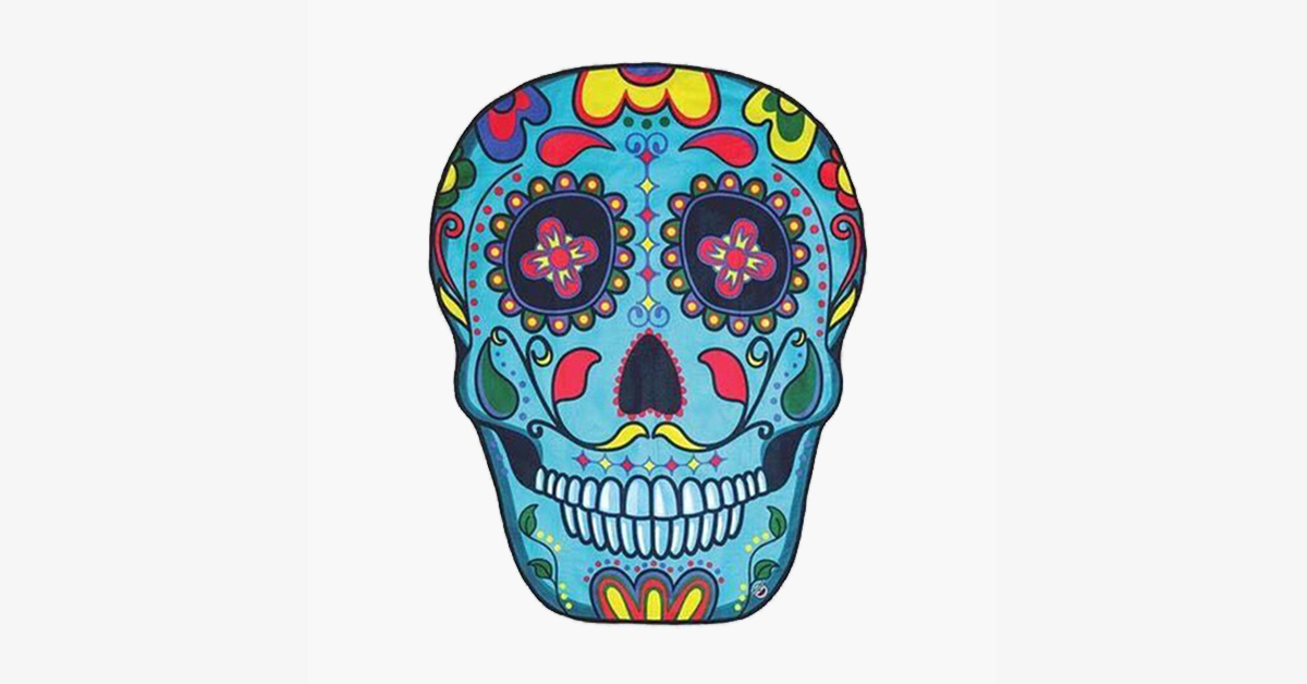 LoungeYard | Aesthetic Skull Beach Mat – The mat for every occasion! — product view 1