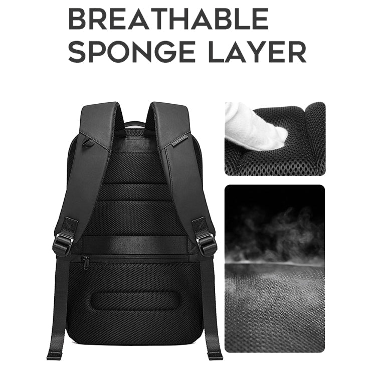 LoungeYard | BANGE BG-7216plus Anti-theft Waterproof Travel Men's Backpack 15.6 Inch Laptop Bag (Gray) — product view 5