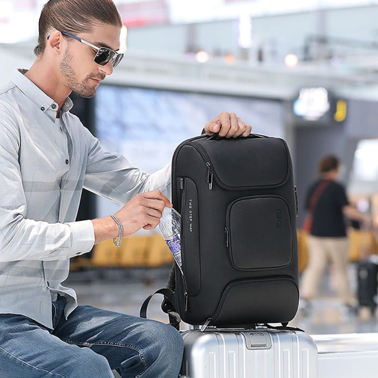 LoungeYard | BANGE BG-7216plus Anti-theft Waterproof Travel Men's Backpack 15.6 Inch Laptop Bag (Gray) — product view 6