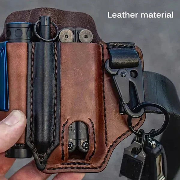 LoungeYard | Tactical Multi Tool Belt Leather Bag — product view 2