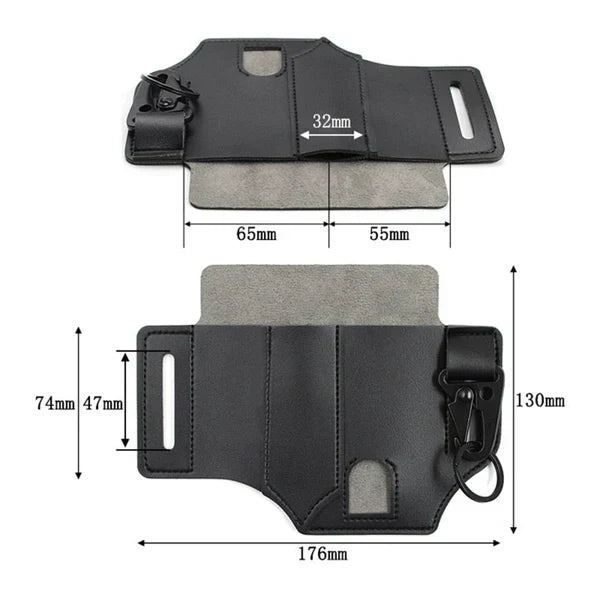 LoungeYard | Tactical Multi Tool Belt Leather Bag — product view 4
