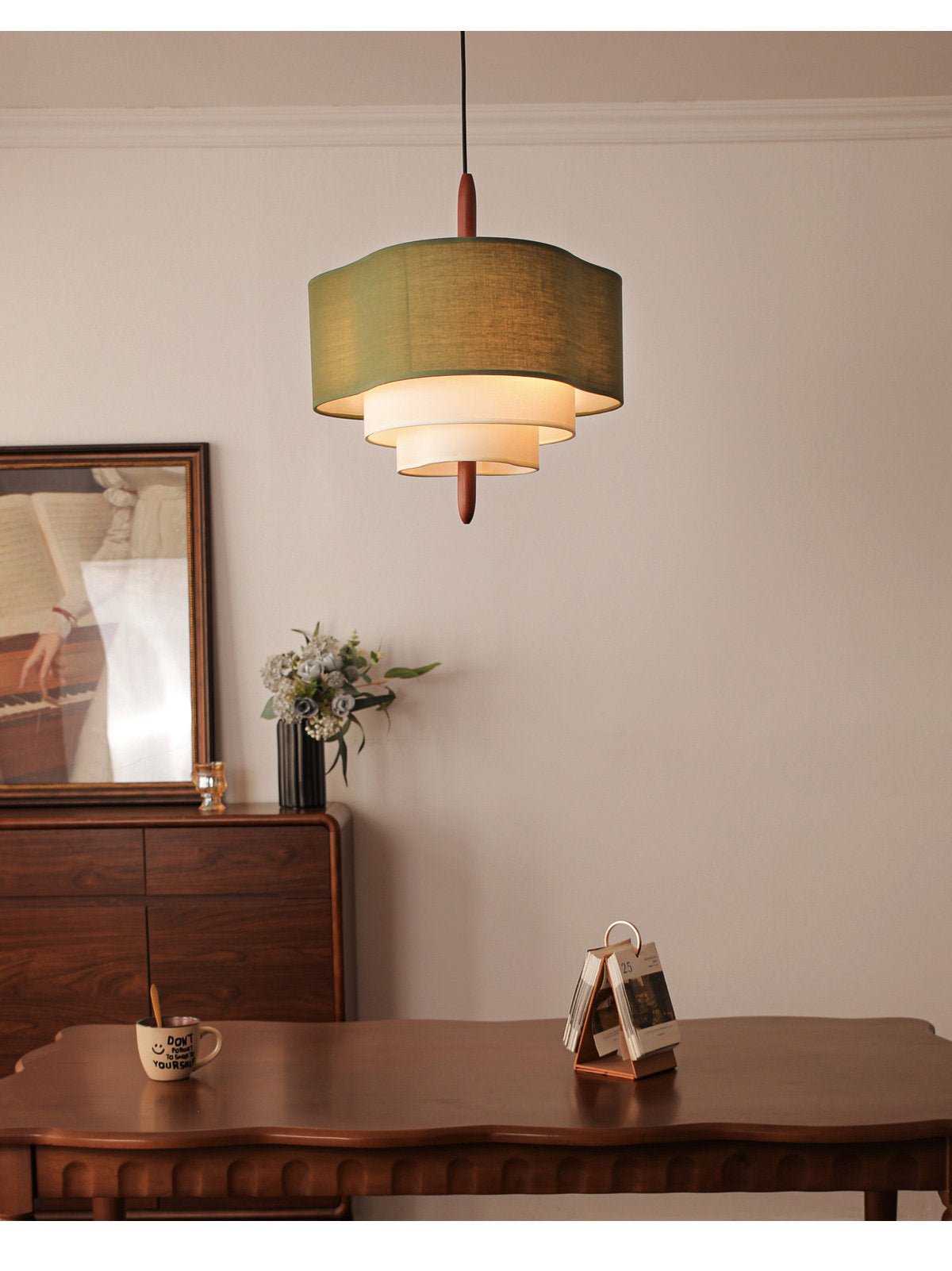 Talia Tiered Fabric Pendant Light — product view 7