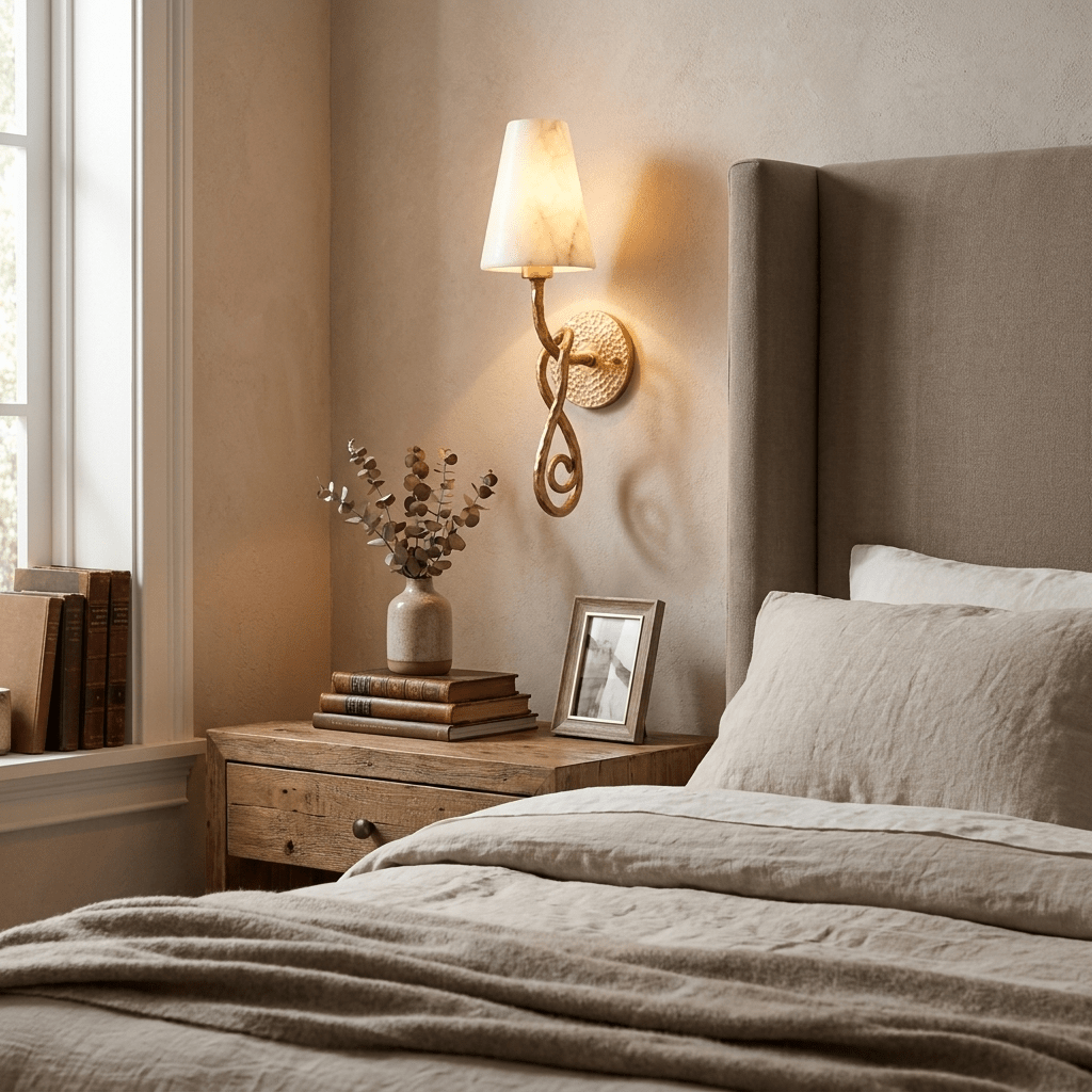 Tangle Alabaster Knot Sconce — product view 3