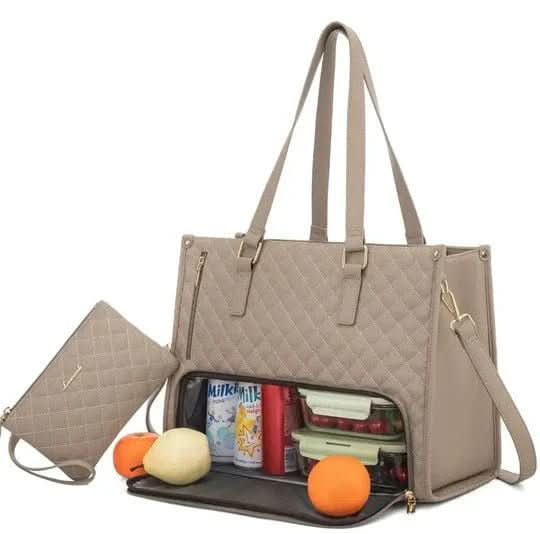 LoungeYard | in-1 - Elegant shopping bag with integrated insulated compartment & large storage space — product view 7