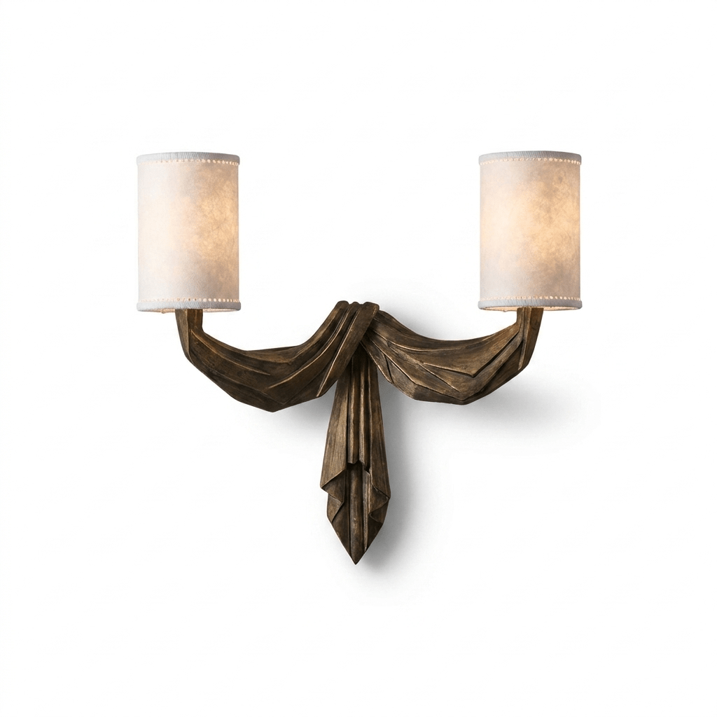 Teatro Draped Double Wall Sconce — product view 7