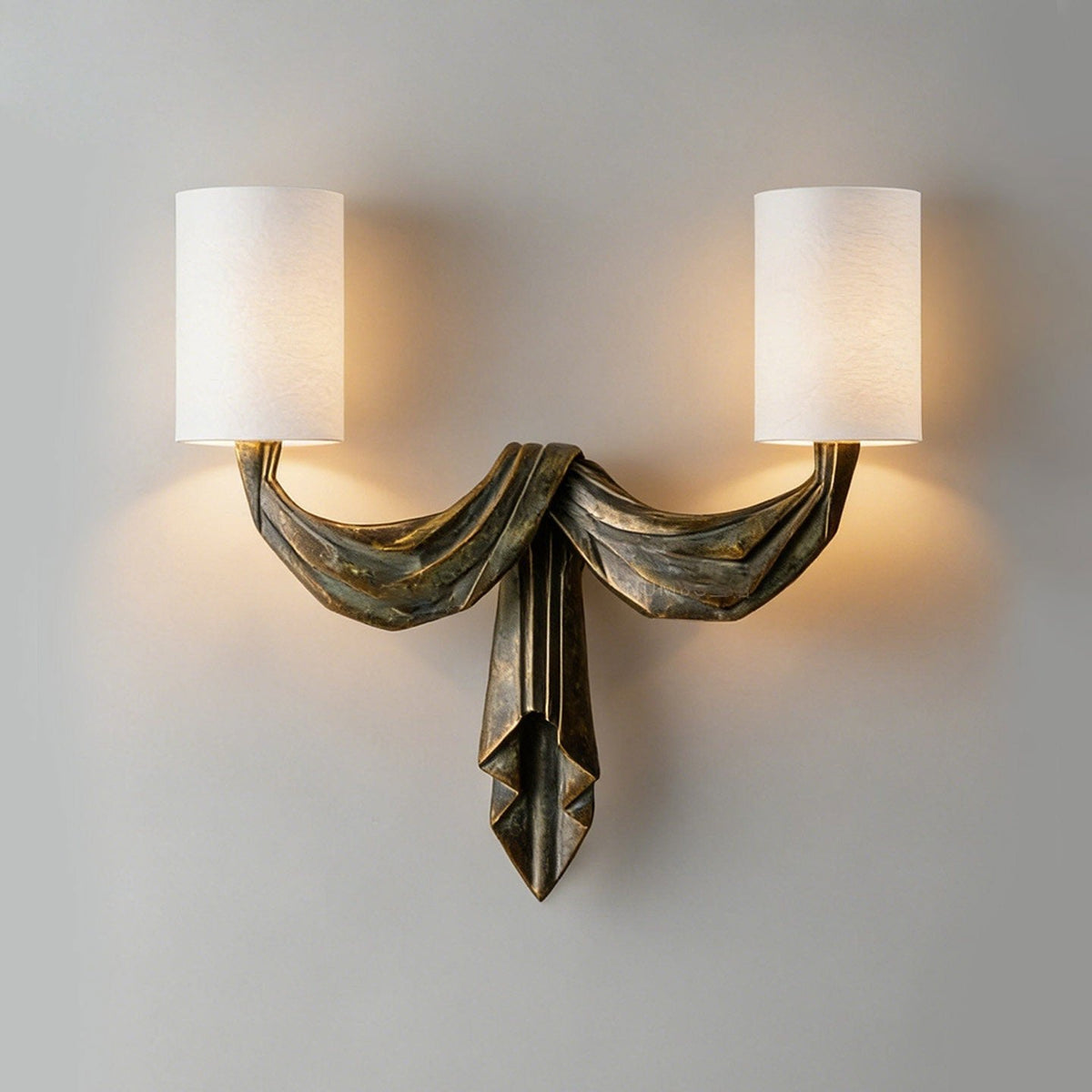 Teatro Draped Double Wall Sconce — product view 3
