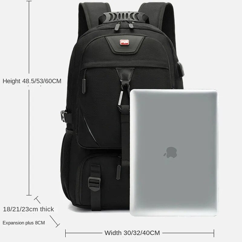 Tech Trek Pro 50-80L The Ultimate Backpack With USB Connection | LoungeYard — product view 2