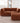 Teddy Fleece 2-Seater Rust Red Small Space Chaise Sectional | 3-Piece (Includes 1 Ottoman), Modular Design, Fixed Upholstery, Low Pillow Arm