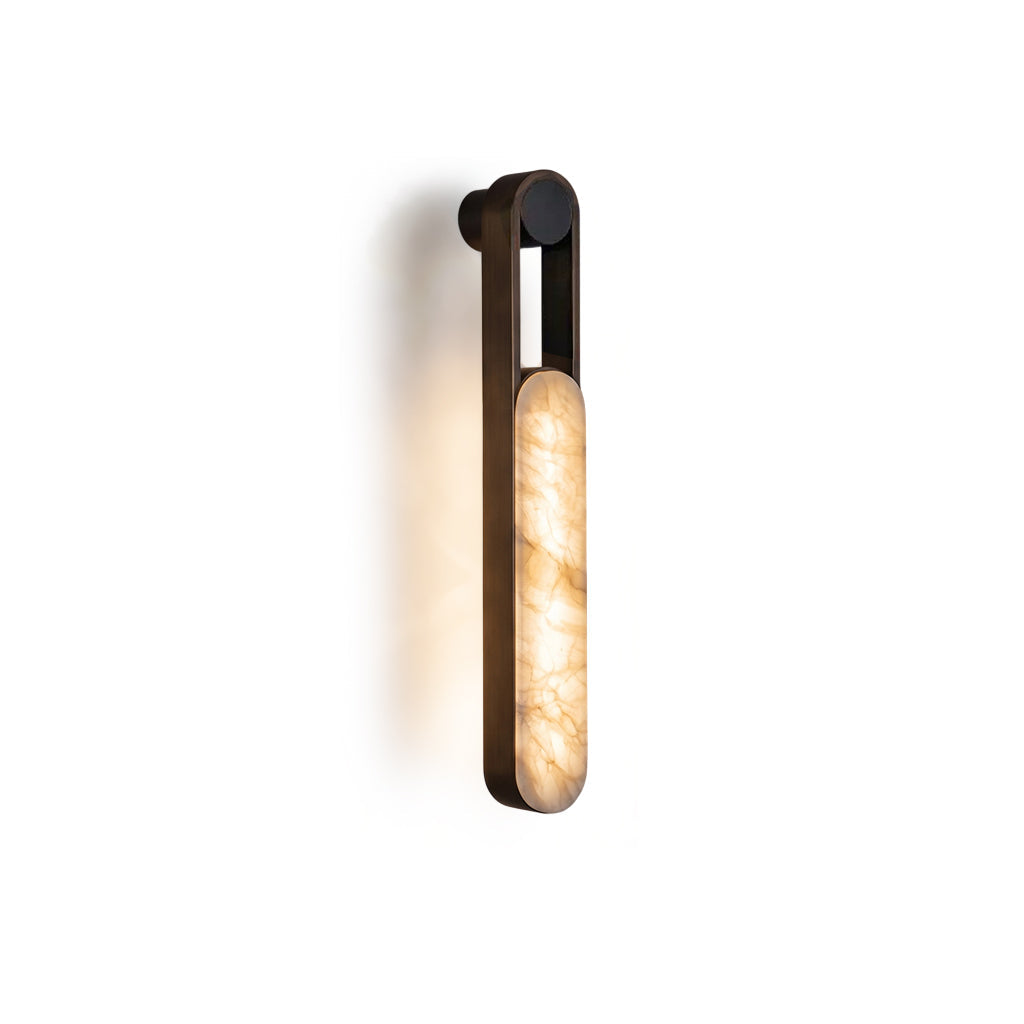 Tether Long Alabaster Wall Sconce — product view 1