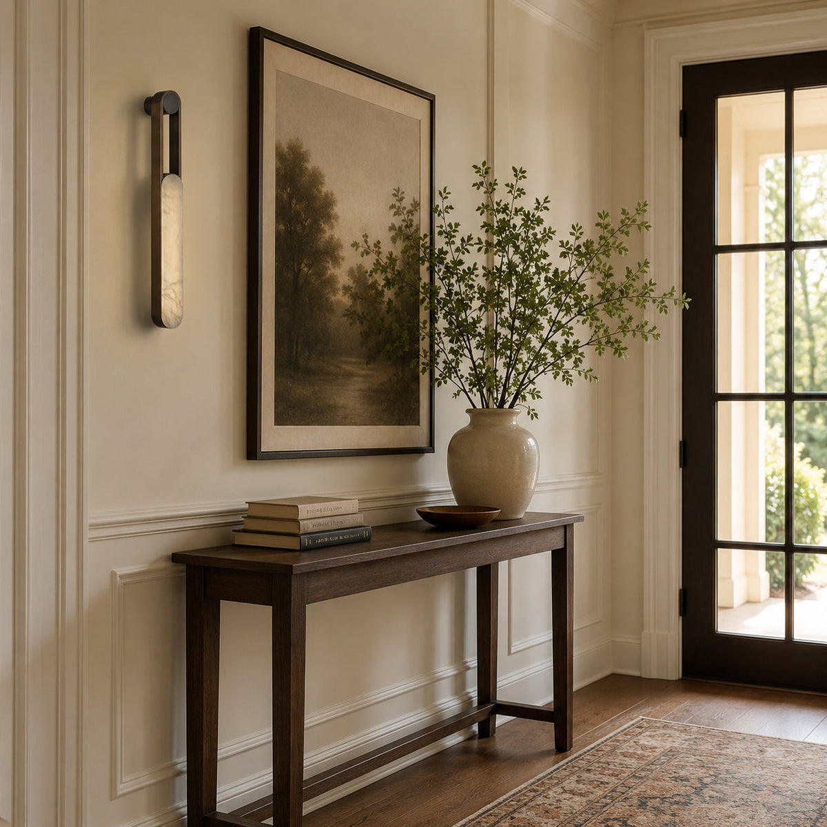 Tether Long Alabaster Wall Sconce — product view 7