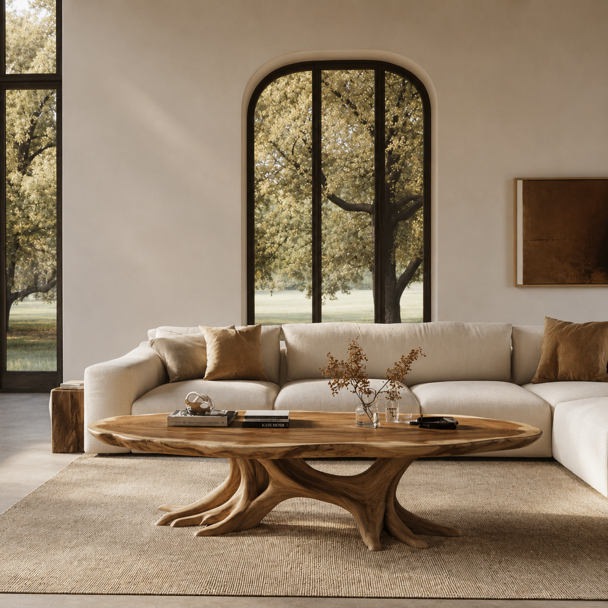 Elarwyn Handcrafted Solid Wood Coffee Table — product view 1