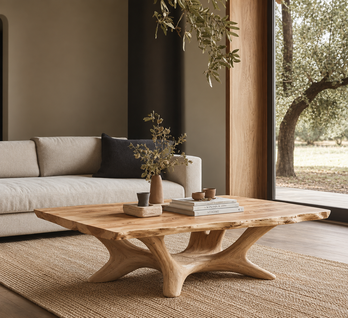Thervane Handcrafted Solid Wood Coffee Table — product view 1