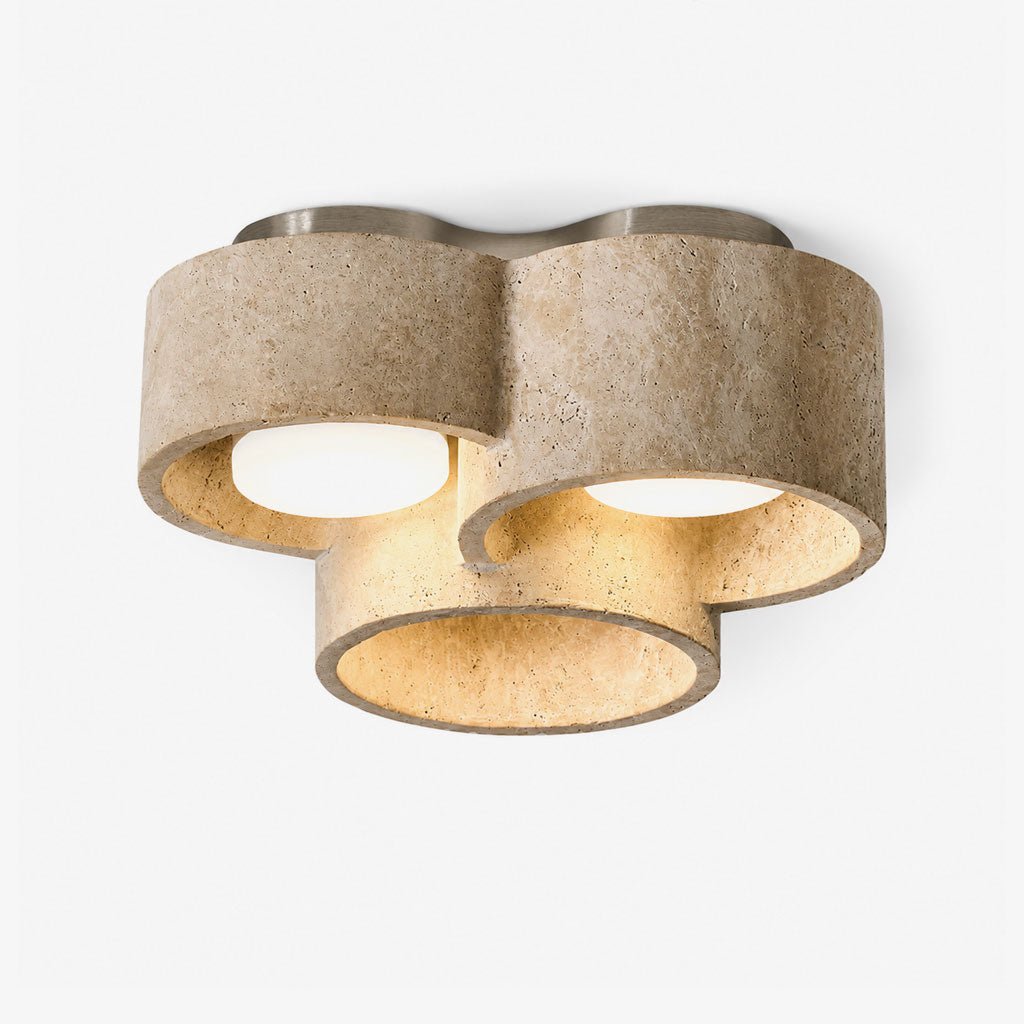 Trevi Travertine Cluster Ceiling Light — product view 1