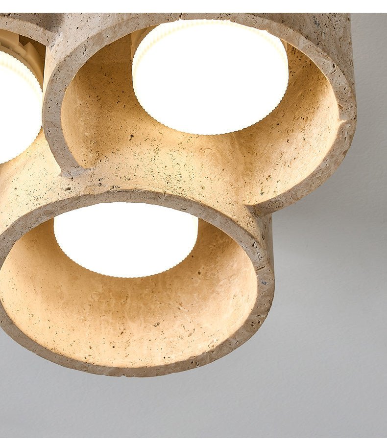 Trevi Travertine Cluster Ceiling Light — product view 7