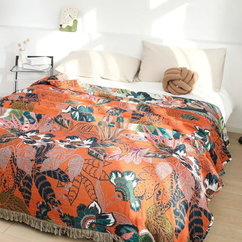 LoungeYard | Tropic Twilight Cotton Blanket — product view 2